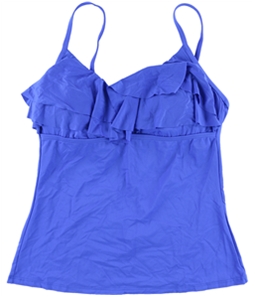 Kenneth Cole Womens Tiered Tankini Swim Top
