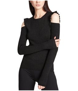 DKNY Womens Cold Shoulder Knit Sweater
