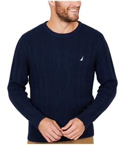Nautica Mens Cable Knit Pullover Sweater