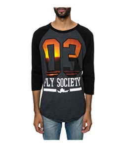 Fly Society Mens 3 the Fly Way Graphic T-Shirt