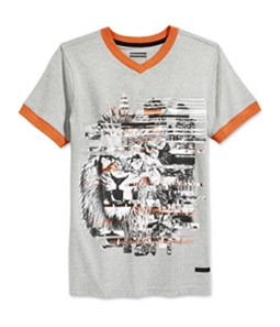 Sean John Boys Lion Striped Graphic T-Shirt