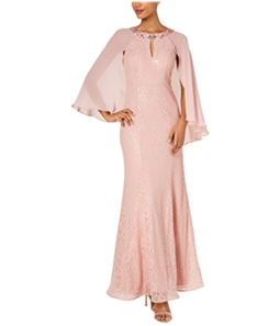SLNY Womens Lace Gown Dress