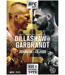 UFC Unisex 227 Aug 4th Saturday Official Poster