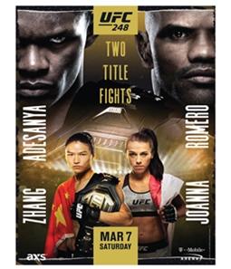 UFC Unisex 248 Mar 7 Saturday Official Poster
