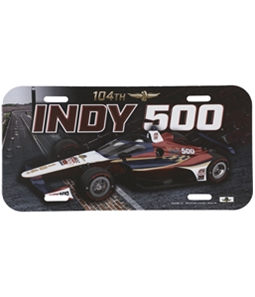 Indy 500 Unisex 104th Event License Plate Cover Souvenir