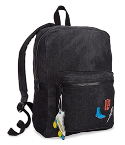 twelveNYC Girls Patch Denim Standard Backpack