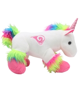Forever Collectibles Unisex LA Rams Unicorn Stuffed Plush Toy Souvenir