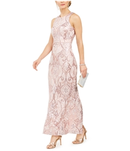 Vince Camuto Womens Sequin Gown Dress