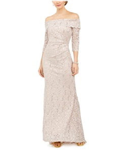 Vince Camuto Womens Lace Gown Dress