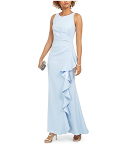 Vince Camuto Womens Ruffled Gown Dress