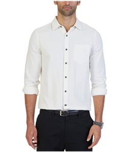 Nautica Mens Textured Button Up Shirt