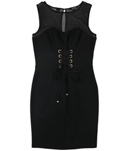 GUESS Womens Illusion Bodycon Dress