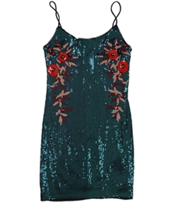 GUESS Womens Sequined Bodycon Dress