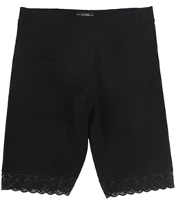 GUESS Womens Lace Trim Athletic Compression Shorts