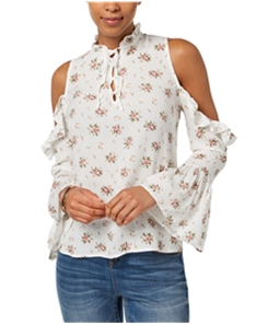 Buffalo David Bitton Womens Ruffle Knit Blouse