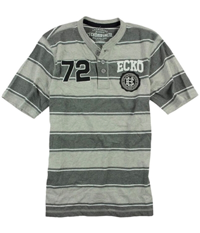 Ecko Unltd. Mens Rugby Stripe #72 Henley Shirt