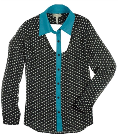Kirra Womens Dotted Button Up Shirt