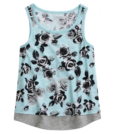 Justice Girls Floral Layered Tank Top