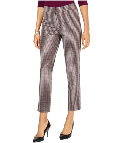 Nine West Womens Houndstooth Casual Trouser Pants