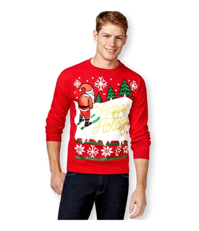 American Rag Mens Happy Holidays Sweatshirt