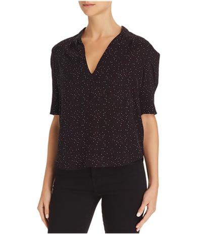 Joie Womens Heart-Print Pullover Blouse