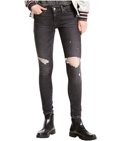 Levis Womens Distressed Skinny Fit Jeans