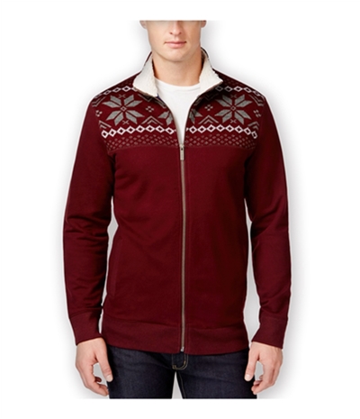 Club Room Mens Sherpa-Lined Fz Knit Sweater, TW2