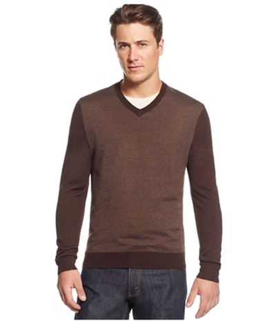 Club Room Mens Merino Wool Herringbone Pullover Sweater, TW1