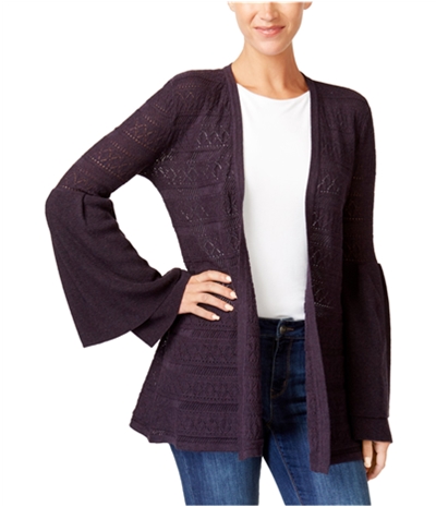 Style & Co. Womens Retro Romance Hammock Heather Cardigan Sweater