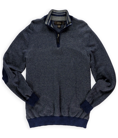 Tasso Elba Mens Tweed 1/4 Zip Pullover Sweater