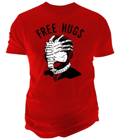 Fruit Of The Loom Mens Free Hugs Graphic T-Shirt