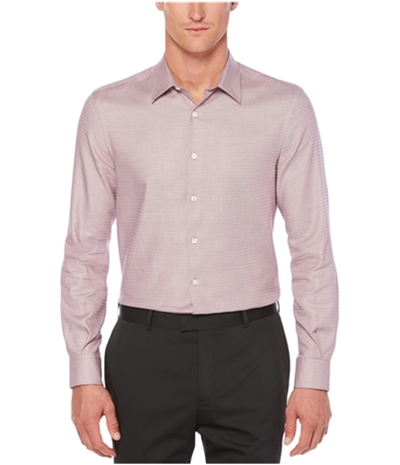 Perry Ellis Mens Geometric Long Sleeve Button Up Shirt