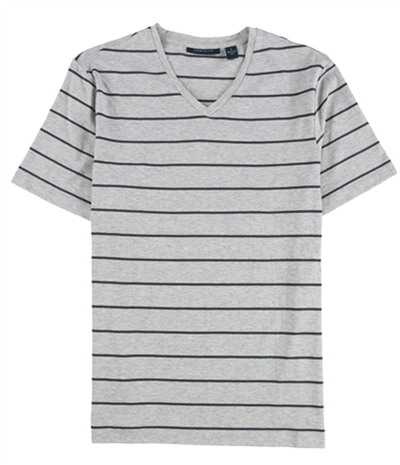 Perry Ellis Mens Wide Stripe V Graphic T-Shirt