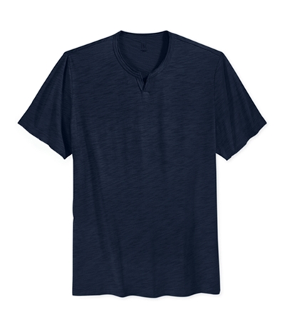I-N-C Mens Mini Split V Neck Basic T-Shirt