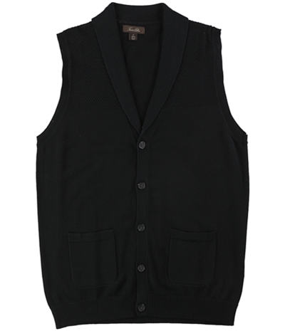 Tasso Elba Mens Shawl Collar Five Button Vest
