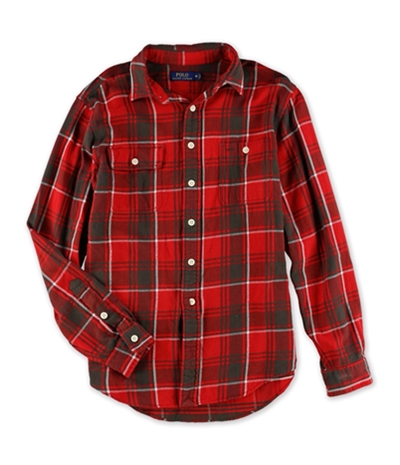 Ralph Lauren Mens Plaid Button Up Shirt, TW7