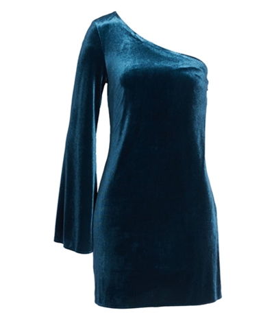 French Connection Womens Velvet A-Line Jersey Dress