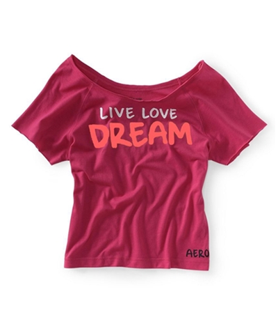 Aeropostale Womens Raglan Yoga Pajama Sleep T-Shirt