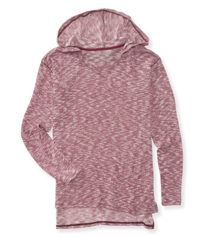 Aeropostale Womens Marled Knit Hooded Sweater