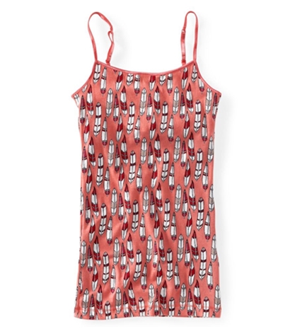 Aeropostale Womens Leather Print Stretch Favorite Cami Tank Top