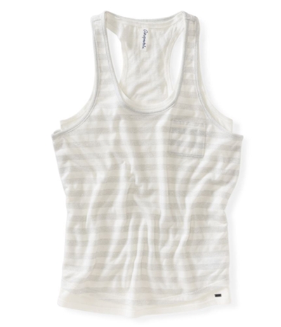 Aeropostale Womens Shimmer Stripe Tank Top