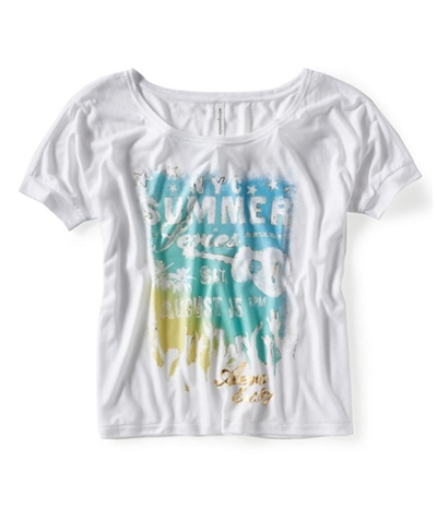 Aeropostale Womens Summerfest Dolman Graphic T-Shirt