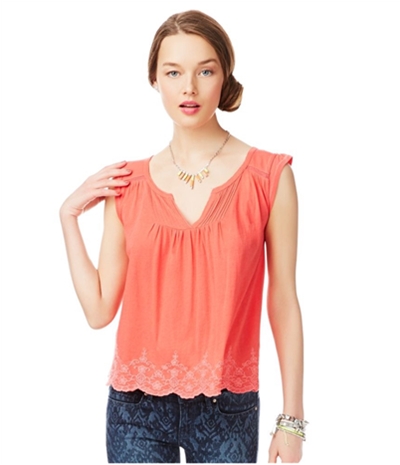 Aeropostale Womens Swing Peasant Knit Blouse