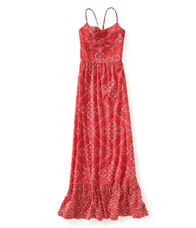 Aeropostale Womens Pattern Print Maxi Dress
