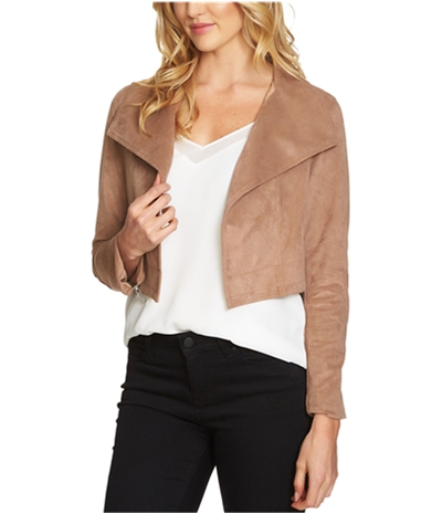 1.State Womens Faux Suede Cropped Jacket