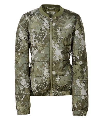 Aeropostale Womens Floral Camo Puffer Jacket