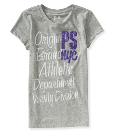 Aeropostale Girls Glitter Nyc Graphic T-Shirt