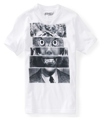 Aeropostale Boys Stacked Faces Graphic T-Shirt