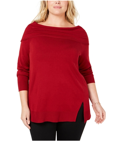 525 America Womens Wide Collar Pullover Sweater