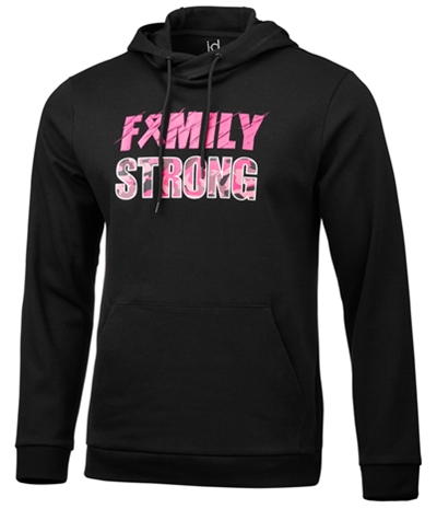 Ideology Mens Cancer Awareness Family Strong Hoodie Sweatshirt